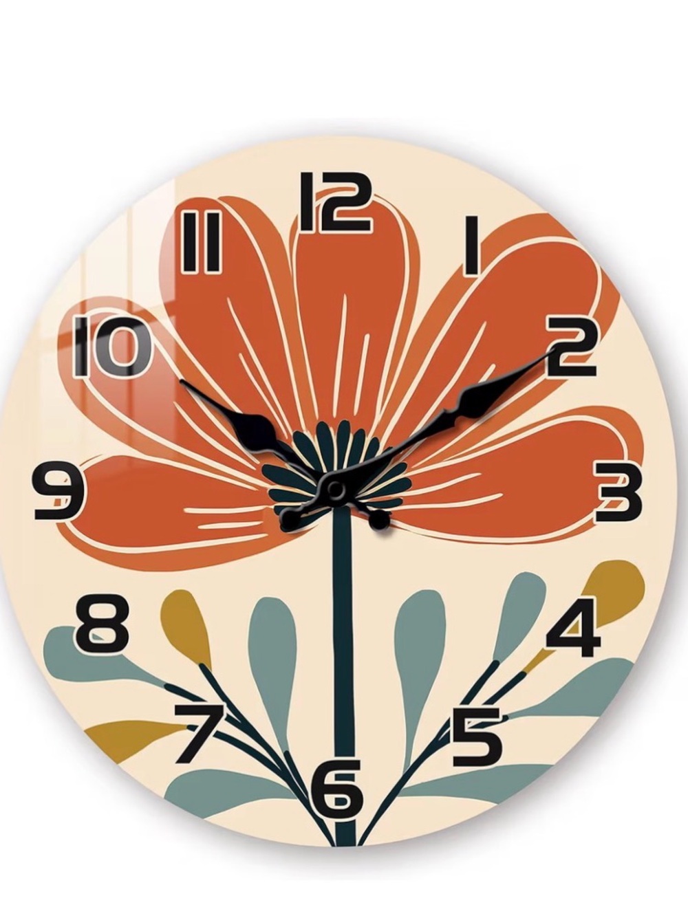 Bakbrand Wooden Vintage Looking Wall Clock - Battery Operated